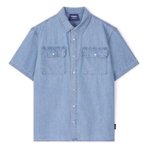 [클라이드]남성 시원한 반팔 데님 셔츠 FPBSH252
