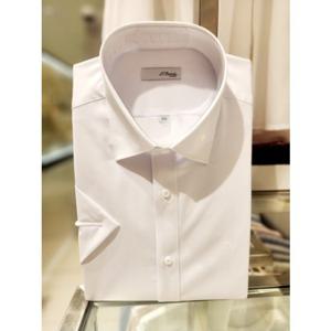 듀퐁셔츠 슬림핏 반팔 SE5MM21HS361SWH 스트레치원단 화이트 2025신상품 선물용
