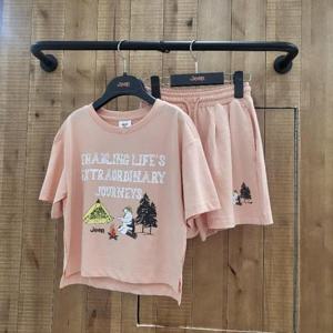 지프키즈 sh06 지프 곰 펭귄 5부 반팔+숏반바지 KQ2TSF253TPF953