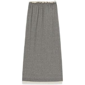 질샌더 레이어드 저지 미디 스커트 J40FV0105JTN357