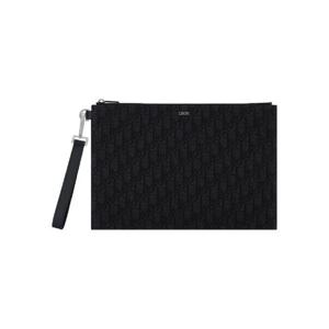 디올 A4 파우치 블랙 디올 오블리크 자카드 2ESCA339YSE-H03E