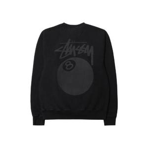 스투시 8볼 크루 피그먼트 다이드 블랙 2 1915022T