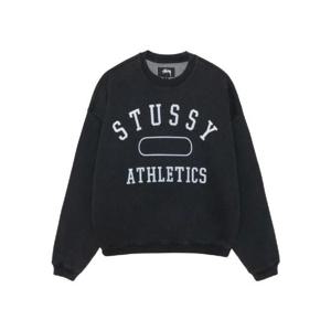 스투시 애슬레틱스 크루넥 블랙 118568
