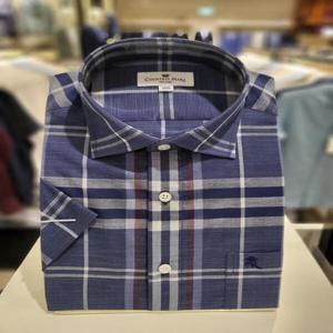 [카운테스마라] 일반핏 체크패턴 썸머 반팔남방셔츠 CDCY2C6404N0