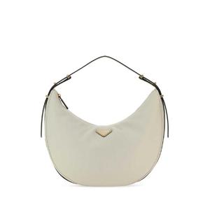 PRADA 화이트 가죽 빅 Arque 핸드백 1BC212VOVO2CYS F0PG7