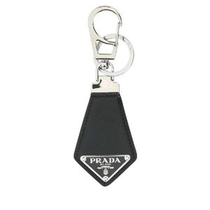PRADA 블랙 가죽 키링 2PP041053 F0002