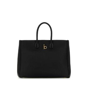 BURBERRY Black leather medium Rocking Horse handbag 8097575 A1189