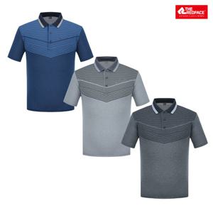 [레드페이스 본사] 남성 브이프린트요꼬칼라하프티셔츠 REWMTSM21211