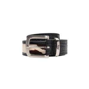 스투시 레더 오버레이 벨트 블랙 135185