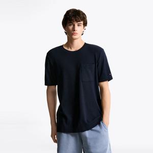 [공식][타미힐피거] 하프 슬리브 와플 티셔츠 (T12F6TPO010MT1DW5)