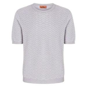 25 FW 미쏘니 웨이브 패턴 크루 넥 티셔츠 US23WN0ZBK035L TP432072708