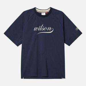 윌슨반팔티 JQS W241001TTW31-NVY 남성 헤리티지로고 반팔 피스테