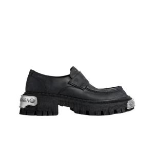 발렌시아가 트랙터 로퍼 블랙 825735WBSA81010