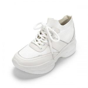 [무크] 여성 소재콤비 로우탑 스니커즈 7CM(516422355)