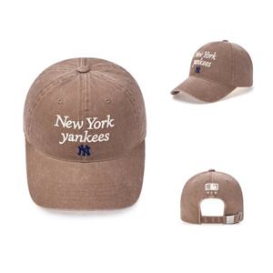 MLB 바시티 레터링 워싱 언스트럭쳐 볼캡 뉴욕양키스 (3ACPVV04N-50BGD)