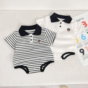 [엠케이] 블랙라인 반팔 곰돌이 카라 바디슈트 205815