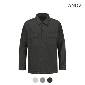 [앤드지][앤드지] 세미오버핏 오픈카라 셔츠_BZC2WC1201