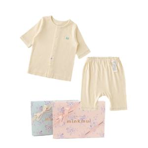 [밍크뮤]SC(노랑)퓨어모달7부내의(3537005424)신생아 백일돌선물 내의 내복 7부내의 A