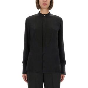 빅토리아베컴 칼라리스 블랙 실크 셔츠 1325WSH006457A BLACK