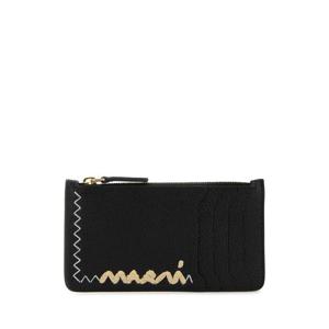 MARNI Black leather card holder PFMO0111U3P6533 00N99