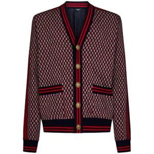 Balmain 모노그램 니트 가디건 BH1KL037KE94 SJQ TP935533590