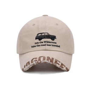 [지프]JQ3GCU130 라이트베이지 앞챙 데미지 워싱 볼캡 야구모자