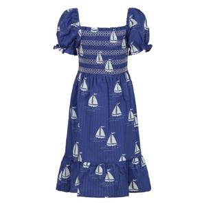 MINI RODINI KIDS 세일링 보트 짠 스모크 드레스 2525011660BLUE