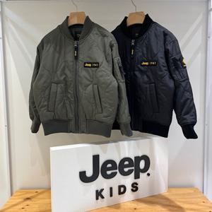 [지프키즈]키즈 기본 물결 누빔 패딩 항공점퍼 KM4JPU283 GB