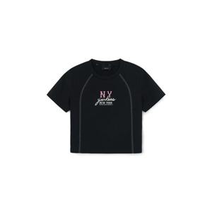 MLB  (3FTSB0454-50BKS) 여성 쿠퍼스 슬림 크롭 반팔 티셔츠