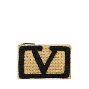 VALENTINO GARAVANI Raffia Viva Superstar clutch 7W2P0AR2NQA EX9