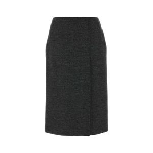 PRADA Charcoal wool skirt P116ZSOOO17VC F0480