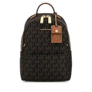 MICHAEL BY MICHAEL KORS Printed canvas backpack 30T5G3XB1O BRNACORN