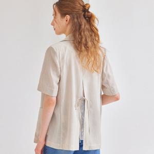 [매긴]레이스 절개 백 리본 자켓_PBMF5M1JK1050