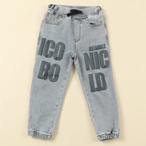 [지프키즈]아이코닉 프린트 데님 조거 팬츠  KN4DPU749