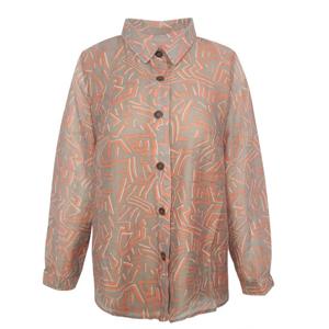 [조순희]시스루 프린티드 블라우스 (JOMB218)