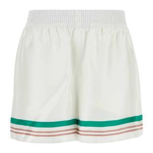 카사블랑카 화이트 새틴 쇼츠 WPF25TR10404 CASAWAY