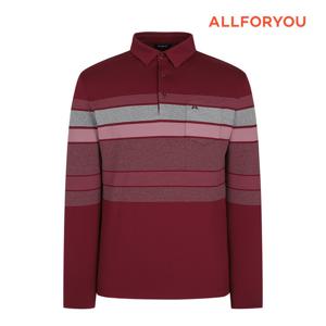 [올포유] 남성 선염 스트라이프 카라 티셔츠 AMTYN7381-415