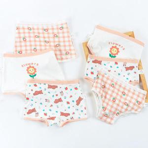 아트박스/엠케이 3P 체크플라워 여아 삼각 사각 팬티세트 205865