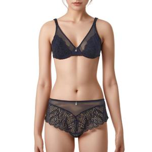 [바바라(언더웨어)]수입 네이비 홑겹 브라BBR2403