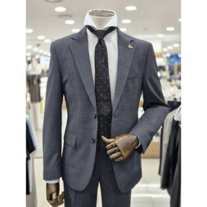 [트루젠]차콜 그레이 댄디 글렌 체크 춘하 정장(EUMTJ220)460_DG