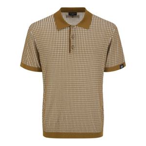 [세인트앤드류스]양말증정남성 스트라이프 조직감 반팔 니트 (811E3SR102)