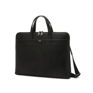 [닥스핸드백]블랙 로고장식 가죽 서류가방DBBA5F450BK