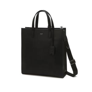 JUBA5F631BK [LUKE][노트북수납] 루크 블랙 소가죽 세로형 토트백