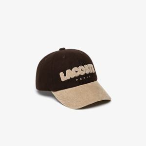 라코스테 공식 공용 코듀로이 레터링 패치 볼캡 RK413E-55N SKB