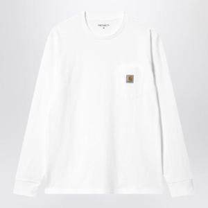 칼하트 WIP 롱슬리브 포켓 티셔츠 I030437CO White