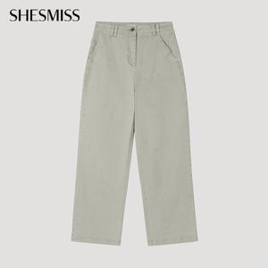 [쉬즈미스] 가먼트 다잉 와이드 데님 팬츠_SSMSLP32070_LG