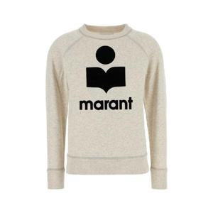 ISABEL MARANT ETOILE 멜란지 샌드 코튼 블렌드 밀리니 스웨트셔츠 SW0160FAA1M07E 23EC