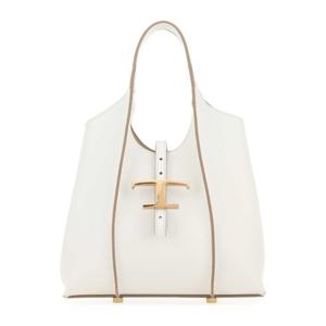 토즈 화이트 레더 마이크로 핸드백 XBWTSBA9100Q8E B015