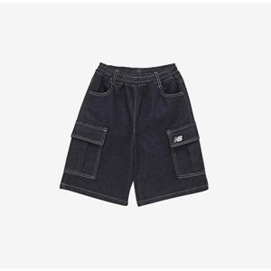 뉴발란스 키즈 인디고 데님 버뮤다팬츠 B1 NK9VF3302U 55