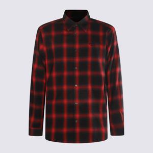 디젤 레드 블랙 체크 롱 슬리브 셔츠 A18502 0HGBT9XXA